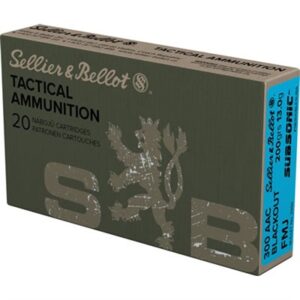 Sellier & Bellot .300 AAC Blackout 200 gr FMJ subsonic ammunition 20rd box