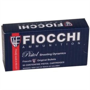 Fiocchi .45 ACP 230 grain FMJ 50-round box, brass cases