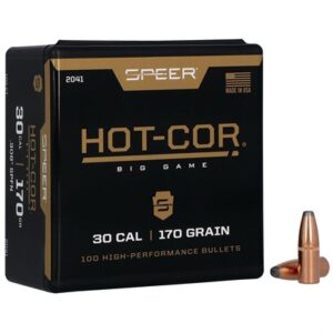 Speer 170 gr .308 Soft Point Flat Nose bullets - 100 per box