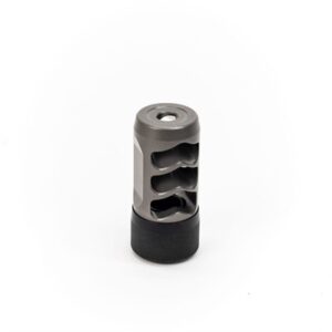 HELLFIRE-TI 30 CAL SELF TIMING MUZZLE BRAKE GRAY TITIANIUM