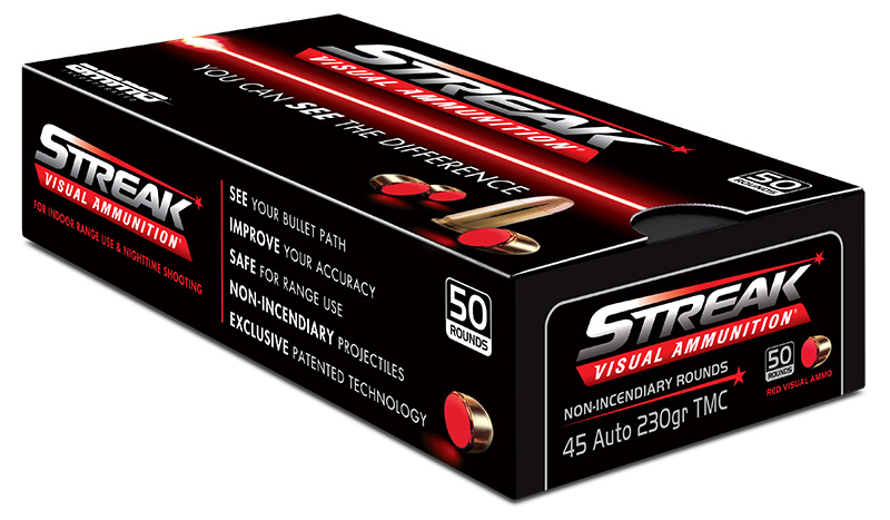 AMMO INCORPORATED Streak Visual (RED) 45 230GR TMC STRKRED50