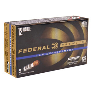 Federal Law Enforcement 12 Gauge Ammo 2-3/4" 1oz Tactical® TruBall® DEEP PENETRATOR Rifled Slug 5 Round Box LEB127 DPRS