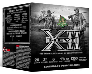 HEVI-Shot HS53206 HEVI-XII  20Gauge 3" 1 1/4oz Tungsten 6Shot 25 Per Box/10 Case