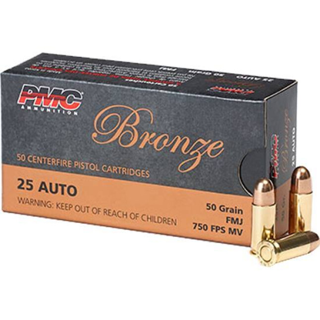 PMC 25 ACP 95GR FMJ
