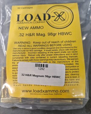 Load-x 32 H&R Magnum 98gr Hollow Base Wadcutter