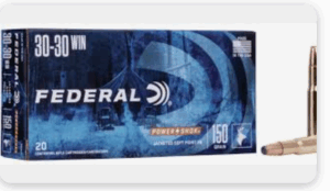 Federal Power-Shok 30-30 Winchester Ammo 150 Grain Jacketed Soft Point 20/bx - 3030A