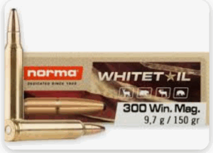 Norma USA WhiteTail 300 Winchester Magnum Ammo 150 Grain Jacketed Soft Point 20/bx - 20177412