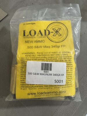 Load-x 500 S&W MAGNUM 340GR Flat Point