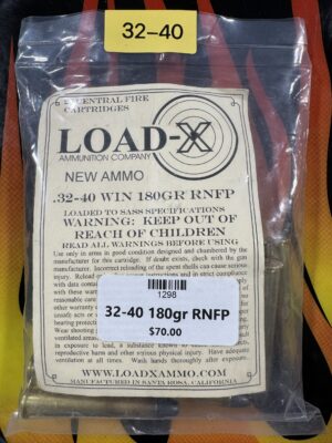 Load-x 32-40 180gr Round Nose Flat Point