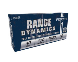 Fiocchi Shooting Dynamics 40 S&W Ammo 170 Grain FMJTC 50/bx - 40SWA