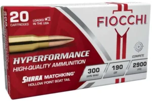 Fiocchi 300 WIN MAG Hyperformance 190GR SIERRA MATCHKING HPBT 20/bx