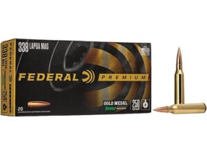 Federal 338 Lapua 250gr Gold Metal Sierra MatchKing