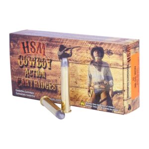 HSM Cowboy Action 38-55 WCF Ammo 240 Grain Flat Nose Box of 20