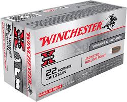 Winchester Repeating Arms 22 Hornet 46gr HP (x22h2)