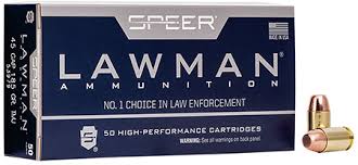 Speer Lawman 45 GAP Ammo 185 Grain Total Metal Jacket 50/bx – 53979