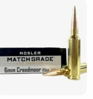 Nosler Match Grade 6mm Creedmoor RDF HPBT 115 Grains - 60170