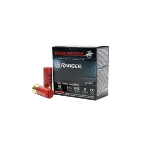 Winchester Repeating Arms Ranger 12 Gauge 2 3/4" 00 Buckshot 9 Pellets 25 Rounds