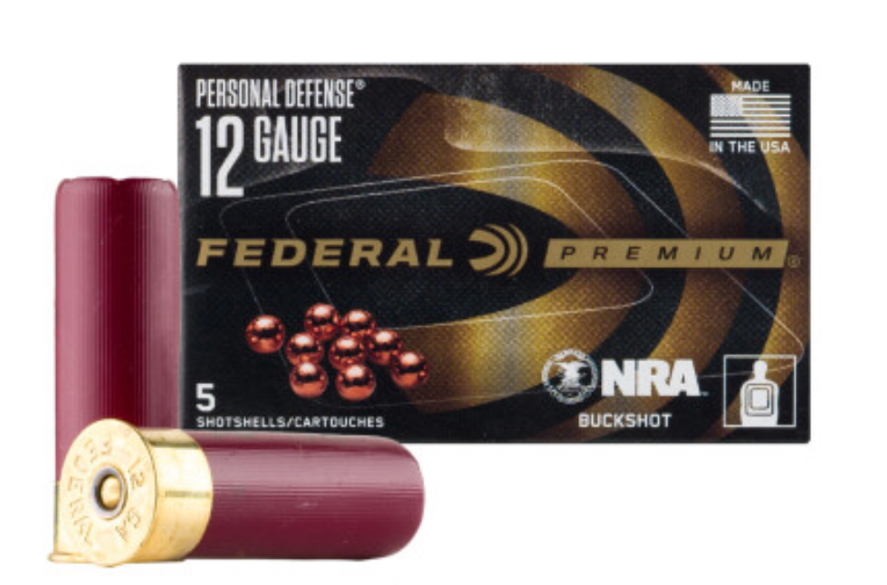Federal Premium Personal Defense NRA 12 Gauge Ammo 2 3/4" 00 Buck Shot 9 Pellets 5/bx – PD132NRA00