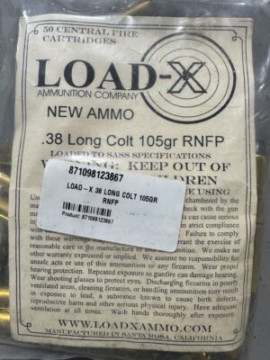 Load-x 38 LONG COLT 105GR RNFP