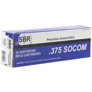 SBR 375 SOCOM Ammunition 200 Grain Sierra Pro Hunter Flat Nose 20/Bx - SL3751