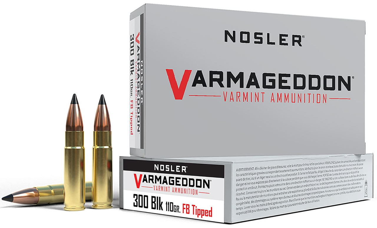 Nosler 300 Blackout 110gr Varmageddon FB Tipped