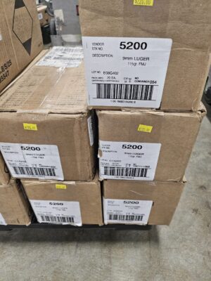 BLAZER CCI  BLAZER 9MM 115GR FMJ 250 rounds (Limit 1)