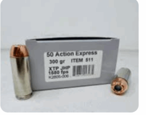 Underwood 50 AE Ammunition UW511 300 Grain XTP Jacketed Hollow Point 20 Rounds