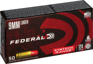 Federal Syntech 9mm Ammo 124 Grain Total Synthetic Jacket 50/bx - AE9SJ2