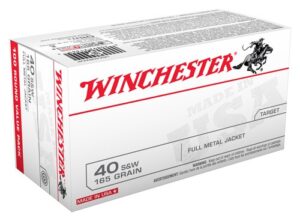 Winchester USA Value Pack 40 S&W 165 Grain Full Metal Jacket USA40SWVP