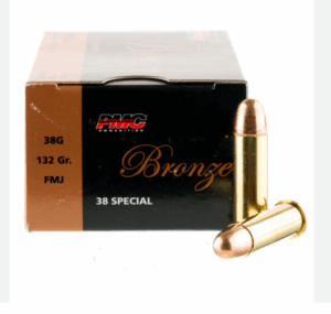 PMC Bronze 38 Special 132gr. FMJ Brass Case 38G