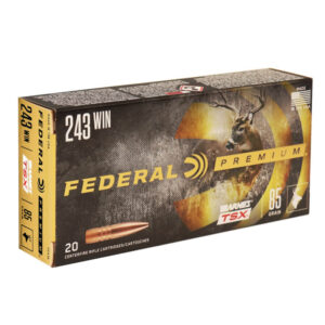 Federal Premium 243 Winchester Ammo 85 Grain Barnes Triple-Shock X Jacketed Hollow Point Lead Free Box of 20 - (p243k)