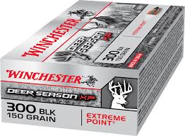 Winchester Deer Season XP 300 AAC Blackout Ammo 150 Grain Extreme Point Polymer Tip 20/bx - X300BLKDS