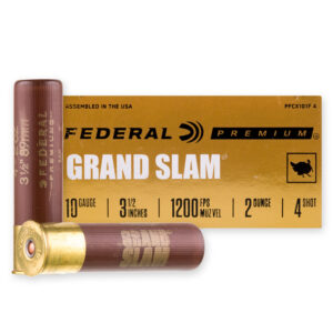 Federal Premium Grand Slam Turkey 10 Gauge 3.5" 2 oz #4 Shot Flightcontrol Flex Wad PFCX101F4