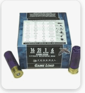 Federal Game Load 16 Gauge Ammo 2-3/4" 1 oz #6 Shot 225 Pellets 25/bx - H160 6