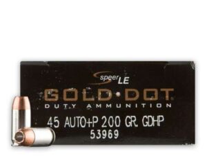 Speer 45 ACP 200GR GOLD DOT +P 53969