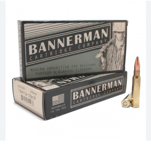 Bannerman 7.35X51 CARCANO 128GR SP