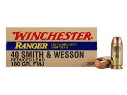 Winchester Repeating Arms Ranger 40 SW 180gr FMJ Q4356