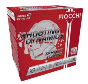 Fiocchi 20 GAUGE 2-3/4'' 7/8OZ #8 SHOT 25/BOX