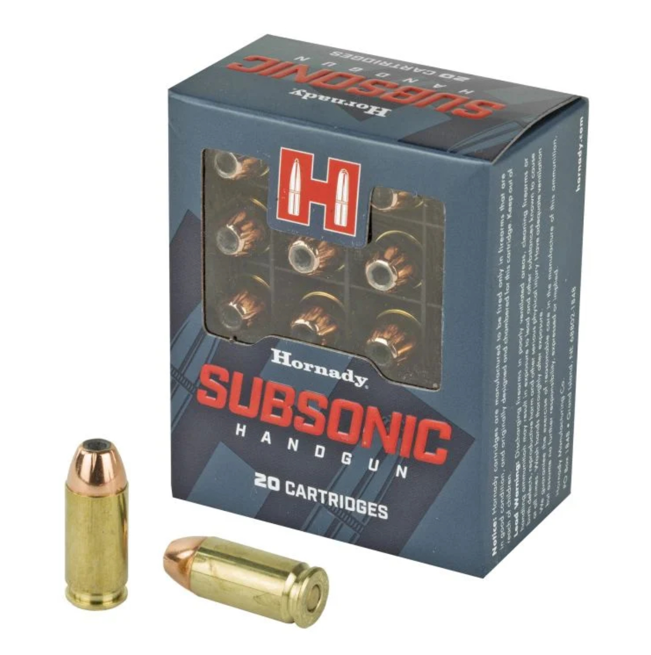 Hornady Subsonic 40 S&W Ammo 180 Grain XTP 20/bx - 91369