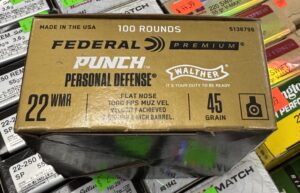 Federal PREMIUM 22 WMR 45GR HP PUNCH PERSONAL DEFENSE "WALTHER"