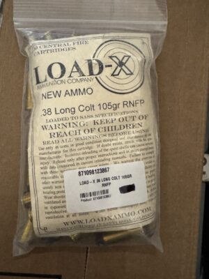 Load-x 38 LONG COLT 105gr Round Nose Flat Point