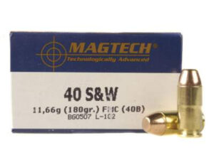 Magtech 40 S&W 180gr FMC Flat 50/bx - 40B