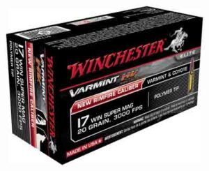 Winchester Repeating Arms 17 Win Super Mag (WSM) Varmint 20gr 50/bx (S17W20)