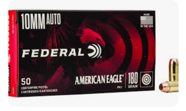 Federal American Eagle 10mm Auto Ammo 180 Grain Full Metal Jacket 50/bx - AE10A