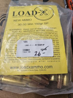 Load-x 30-30 150gr Soft Point