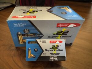 Aguila 22lr Super colibri 20gr lead