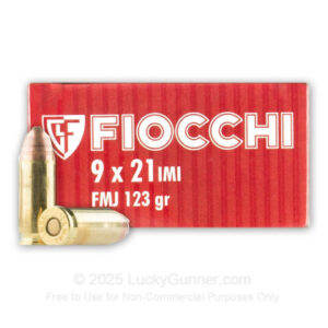 Fiocchi 9x21mm IMI - 123 gr FMJ 50/bx