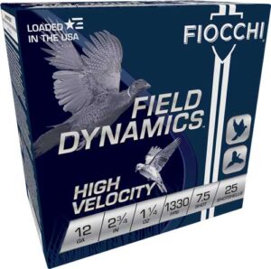 Fiocchi Fiocchi 12HV75 Field Dynamics High Velocity 12 Gauge 2.75" 1 1/4 oz 7.5 Shot