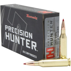 Hornady Precision Hunter 243 Winchester Ammo 90 Grain Extremely Low Drag-Expanding (ELD-X) 20/bx - 80462