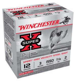 Winchester Super-X Xpert 12 Gauge Ammo 3" 1 1/8 oz #2 Steel Shot 25 Rounds WEX1232
